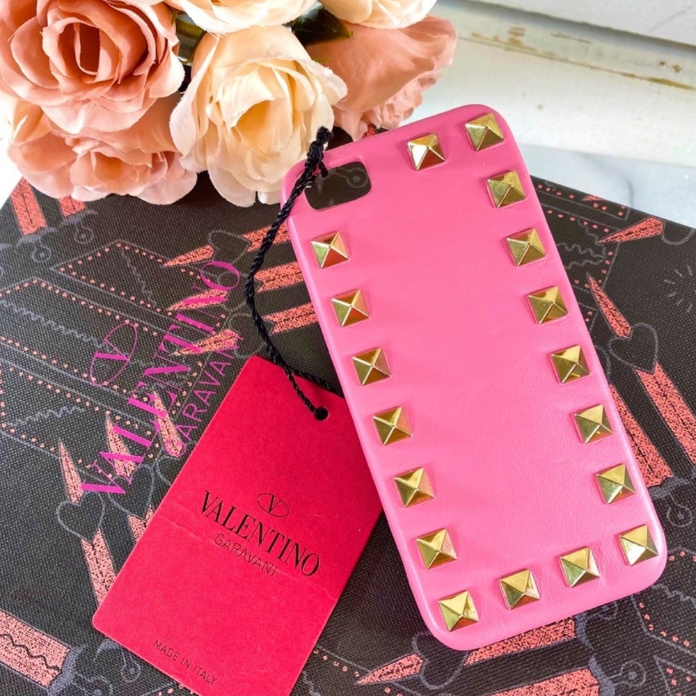 Valentino Garavani Pink Rockstud iPhone Case
